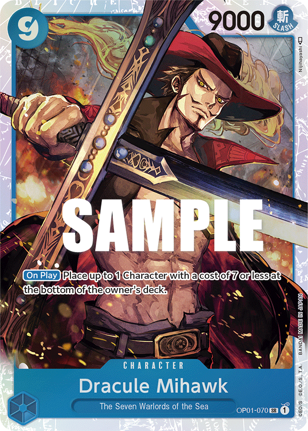 Dracule Mihawk - OP01-070 - Super Rare - Romance Dawn