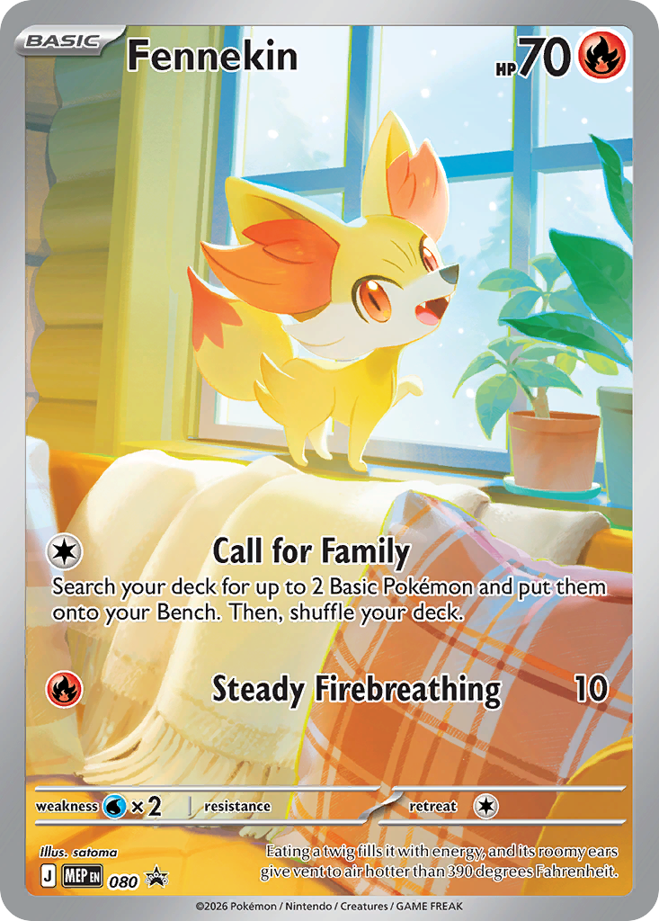 Fennekin - 080 - Mega Evolution Black Star Promos