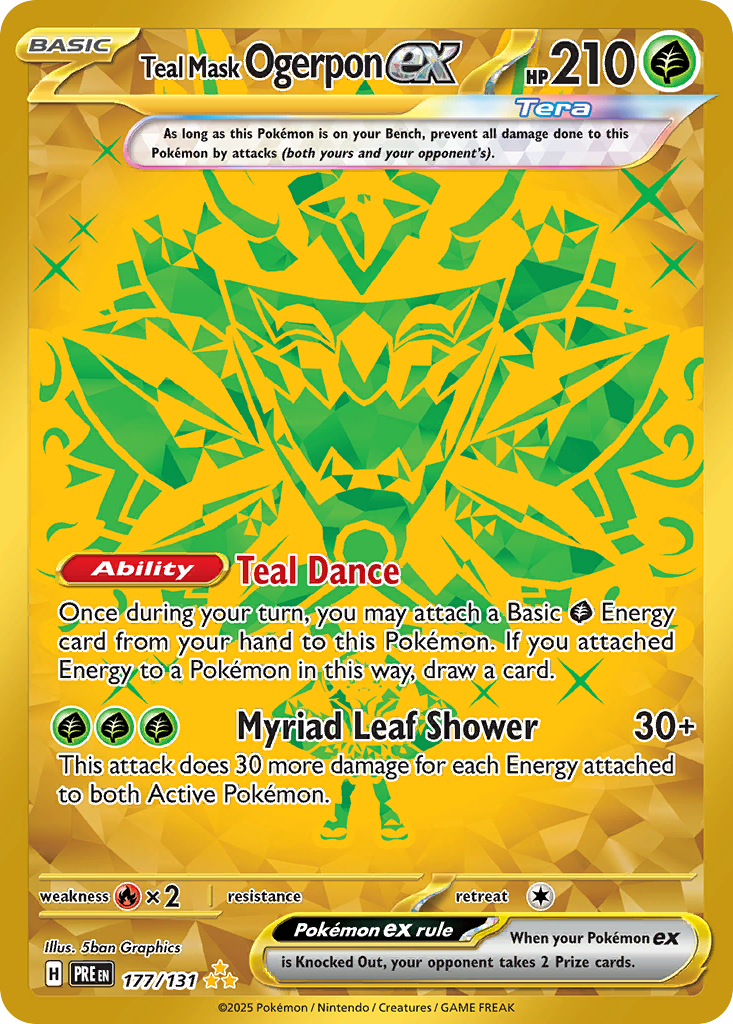 Teal Mask Ogerpon ex - 177/131 - Prismatic Evolutions