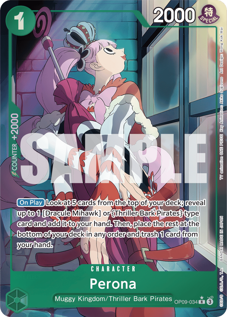 Perona - OP09-034 - Rare (Alternate Art) - Emperors In The New World