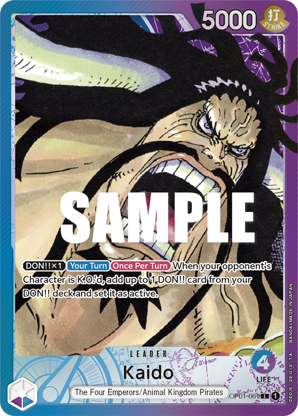 Kaido - OP01-061 - Leader (Alternate Art) - Romance Dawn