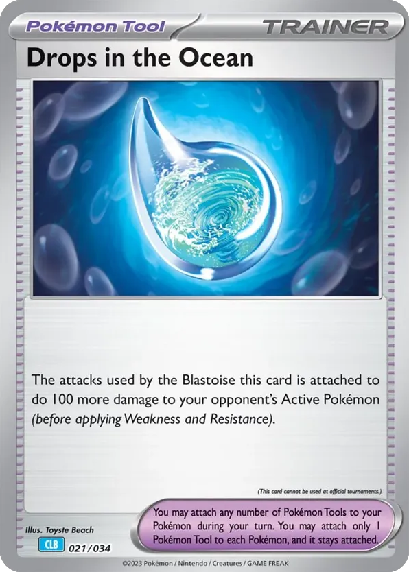 Drops in the Ocean - 21/34 - Pokémon TCG Classic - Blastoise