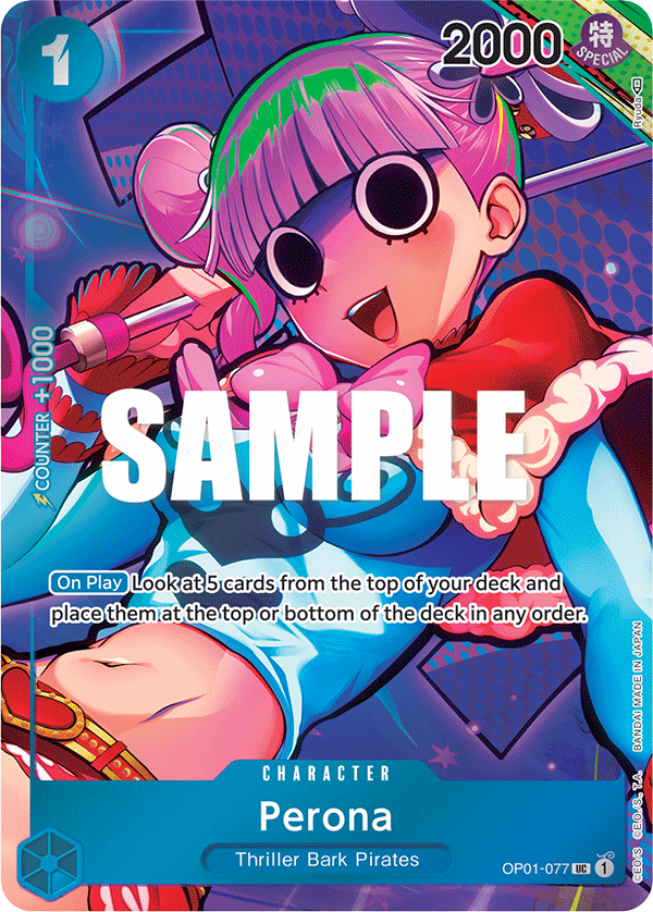 Perona - OP01-077 - Uncommon (Alternate Art) - Romance Dawn