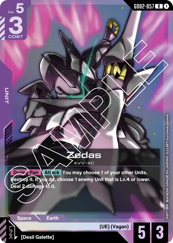 Zedas - GD02-057 - Rare - Dual Impact