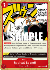 Radical Beam!! - OP01-029 - Uncommon - Romance Dawn