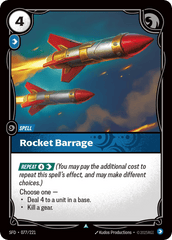 Rocket Barrage - 077/221 - Uncommon - Spiritforged
