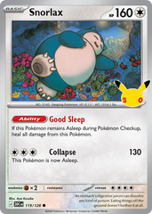 Snorlax - 119/128 - 30th Celebration