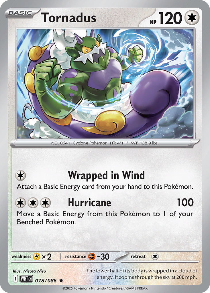 Tornadus - 78/86 - White Flare