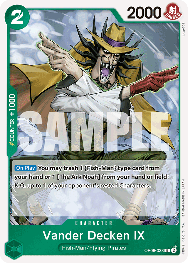 Vander Decken IX - OP06-033 - Rare - Wings of the Captain
