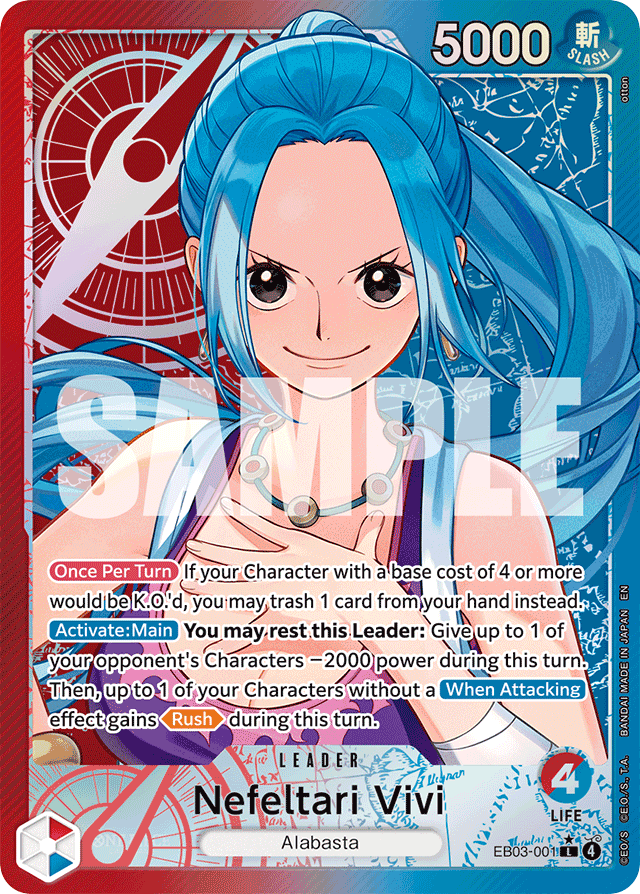 Nefeltari Vivi - EB03-001 - Leader (Alternate Art) - Heroines Edition