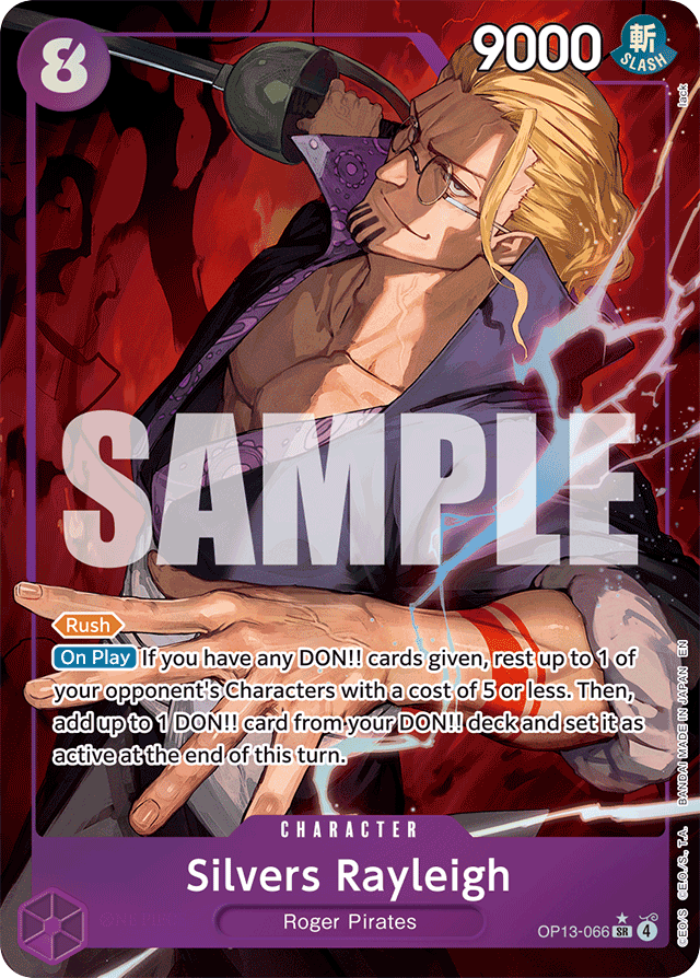 Silvers Rayleigh - OP13-066 - Super Rare (Alternate Art) - Carrying On His Will