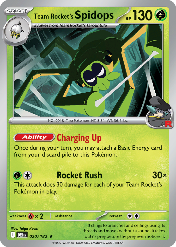 Team Rocket's Spidops - 020/182 - Destined Rivals
