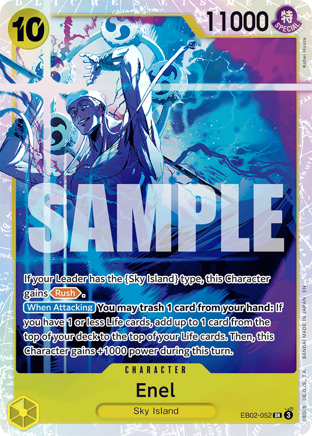 Enel - EB02-052 - Super Rare - Anime 25th Collection
