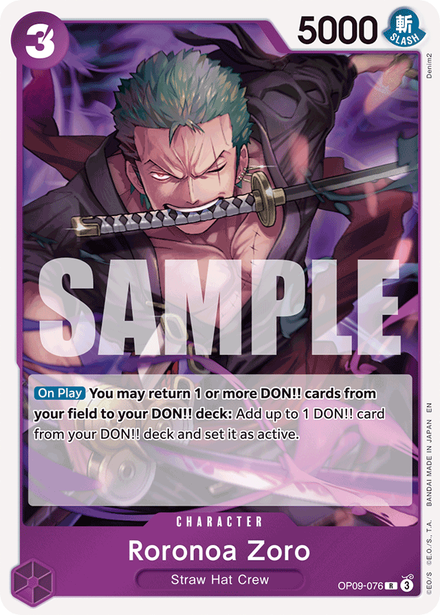 Roronoa Zoro - OP09-076 - Rare (Reprint) - Emperors In The New World