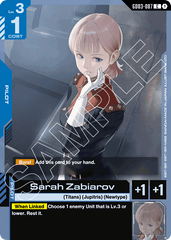 Sarah Zabiarov - GD03-087 - Common - Steel Requiem