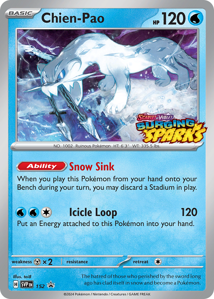 Chien-Pao - 152 - Scarlet & Violet Black Star Promos