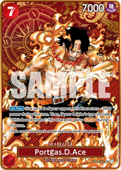 Portgas.D.Ace - OP02-013 - Super Rare (Second Anniversary Stamp) - Paramount War