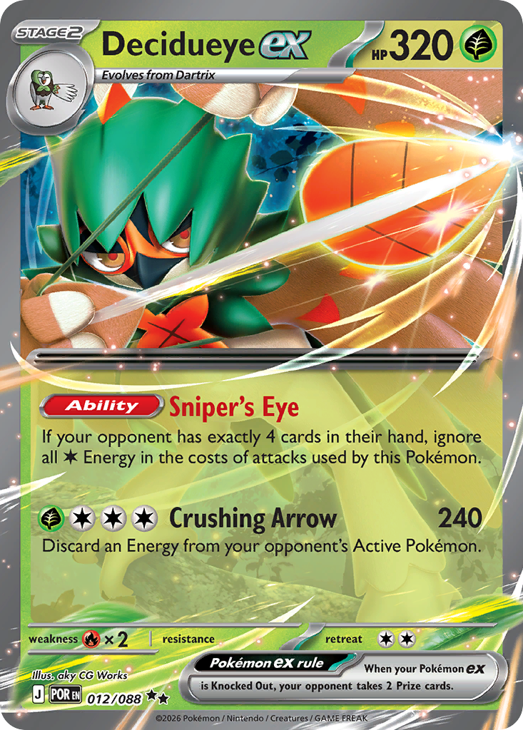 Decidueye ex - 12/88 - Perfect Order
