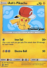 Ash's Pikachu - SM113 - SM Black Star Promos