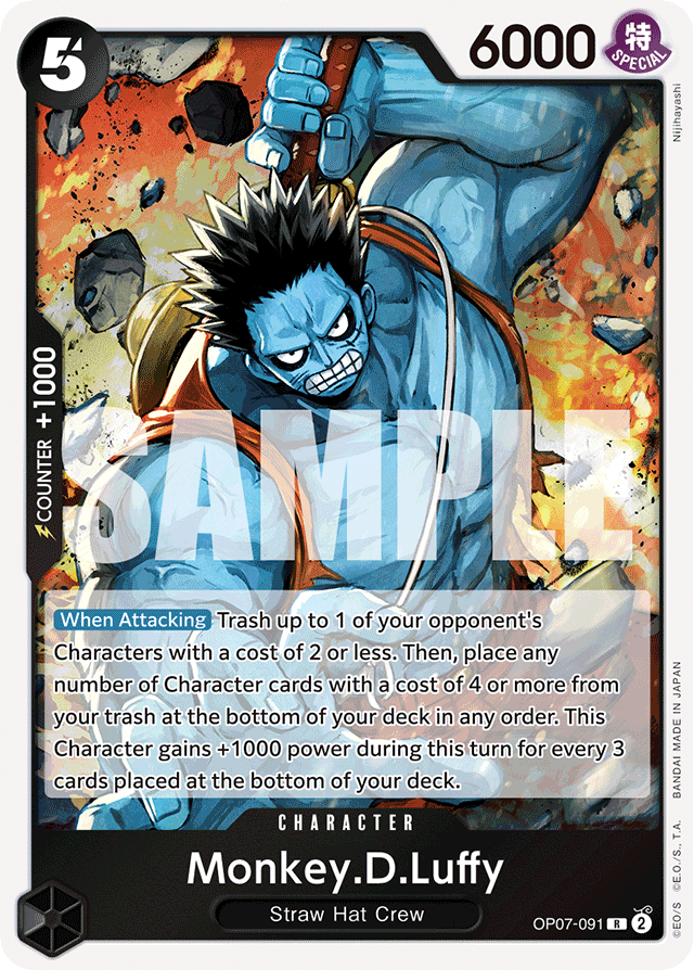 Monkey.D.Luffy - OP07-091 - Rare - 500 Years In The Future