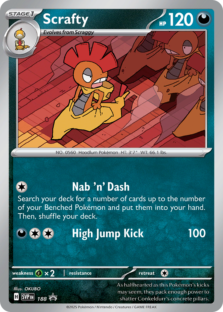 Scrafty - 188 - Scarlet & Violet Black Star Promos