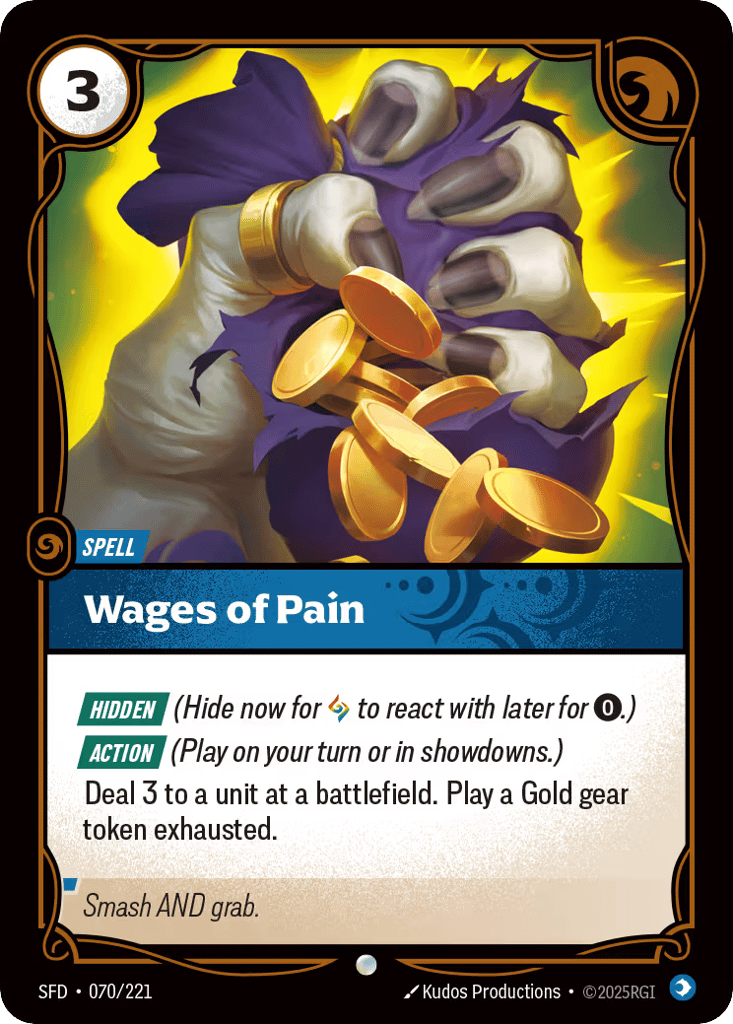 Wages Of Pain - 070/221 - Common - Spiritforged