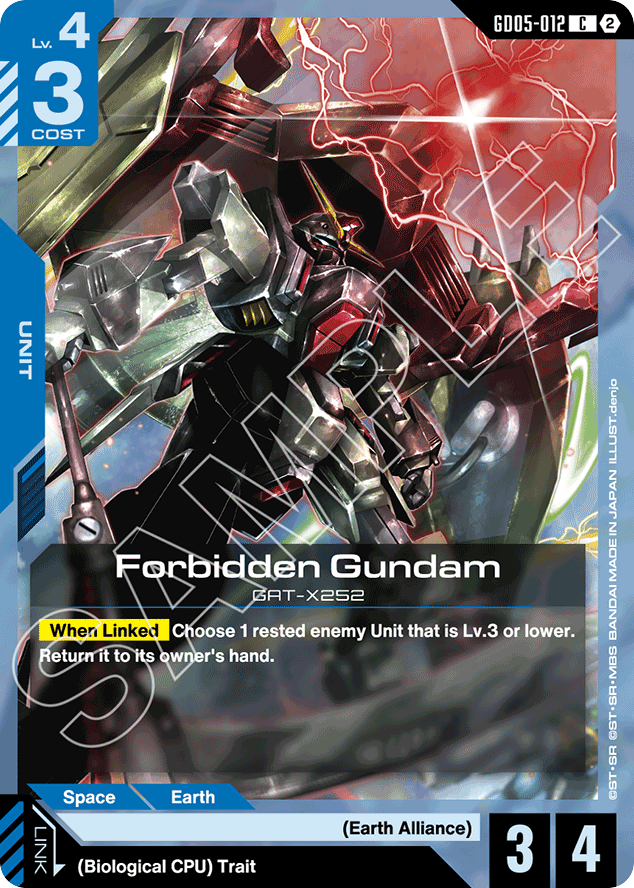 Forbidden Gundam - GD05-012 - Common - Freedom Ascension
