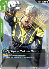 Citizens, Take a Stand! - GD01-105 - Rare - Newtype Rising