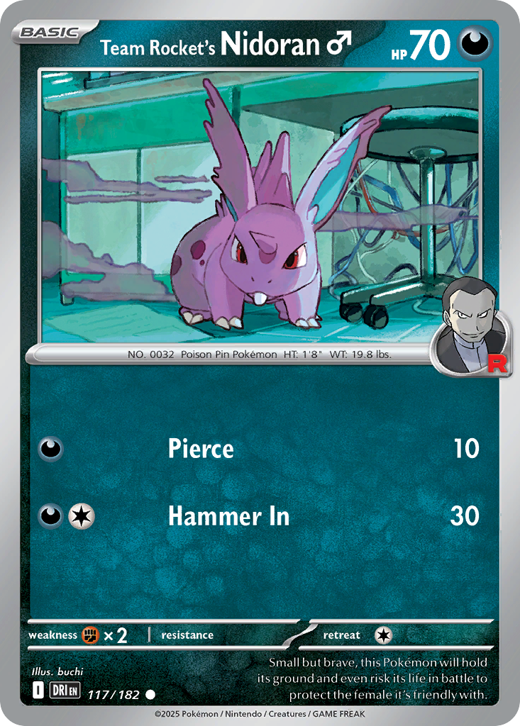 Team Rocket's Nidoran♂ - 117/182 - Destined Rivals