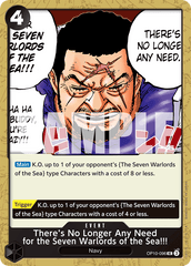 There’s No Longer Any Need for the Seven Warlords of the Sea!!! - OP10-096 - Uncommon - Royal Blood