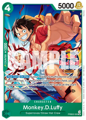 Monkey.D.Luffy - PRB02-005 - Super Rare (Red Bull Double Don Stamp) - The Best Vol.2