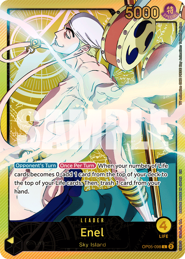 Enel - OP05-098 - Leader (Special Alternate Art) - Awakening of the New Era