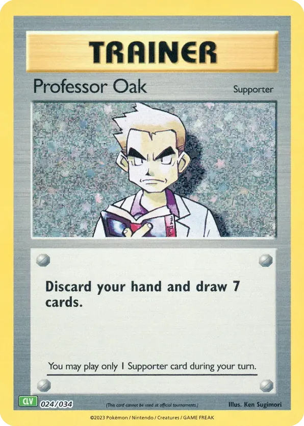 Professor Oak - 24/34 - Pokémon TCG Classic - Venusaur