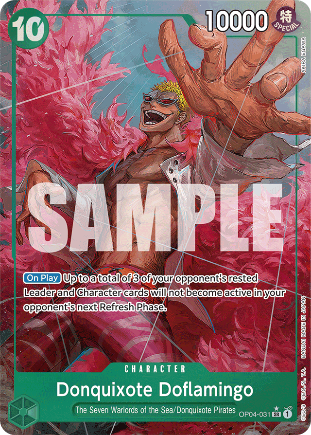 Donquixote Doflamingo - OP04-031 - Super Rare (Premium Alt Art) - Kingdoms of Intrigue