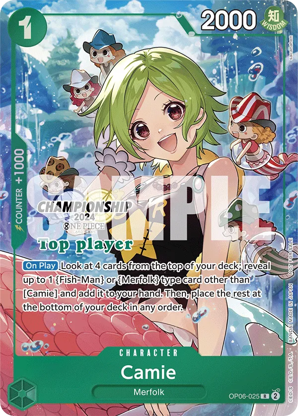 Camie - OP06-025 - Rare (Top Player Stamp) - Wings of the Captain