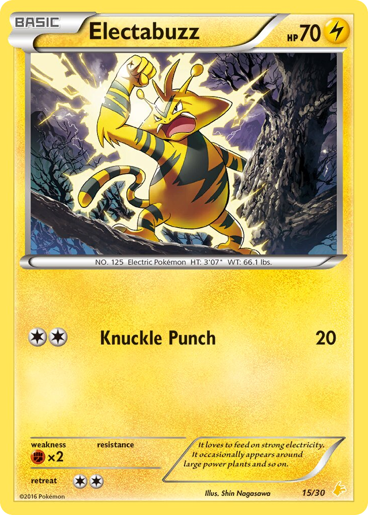 Electabuzz - 15/30 - XY Trainer Kit Pikachu Libre