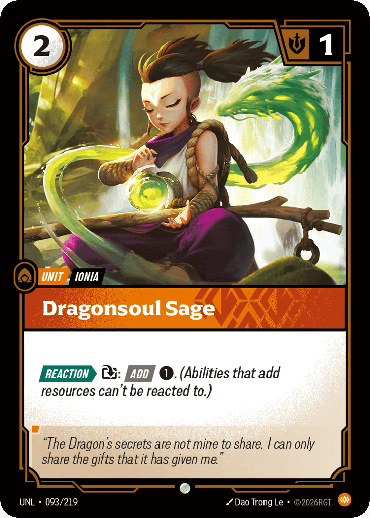 Dragonsoul Sage - 093/219 - Common - Unleashed
