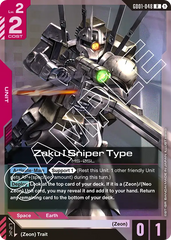 Zaku I Sniper Type - GD01-048 - Rare - Newtype Rising
