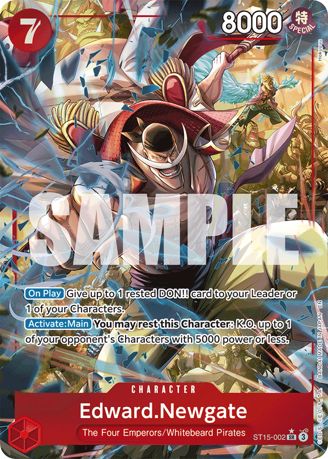 Edward.Newgate - ST15-002 - Super Rare (Alternate Art) - RED Edward.Newgate