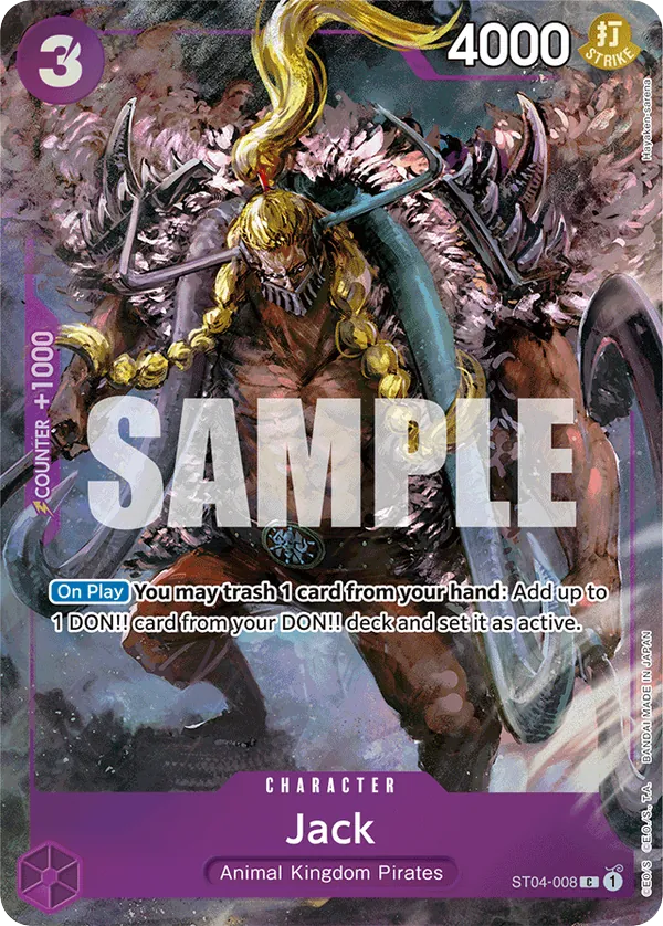 Jack - ST04-008 - Common (Bandai Card Games Fest Alt Art) - Animal Kingdom