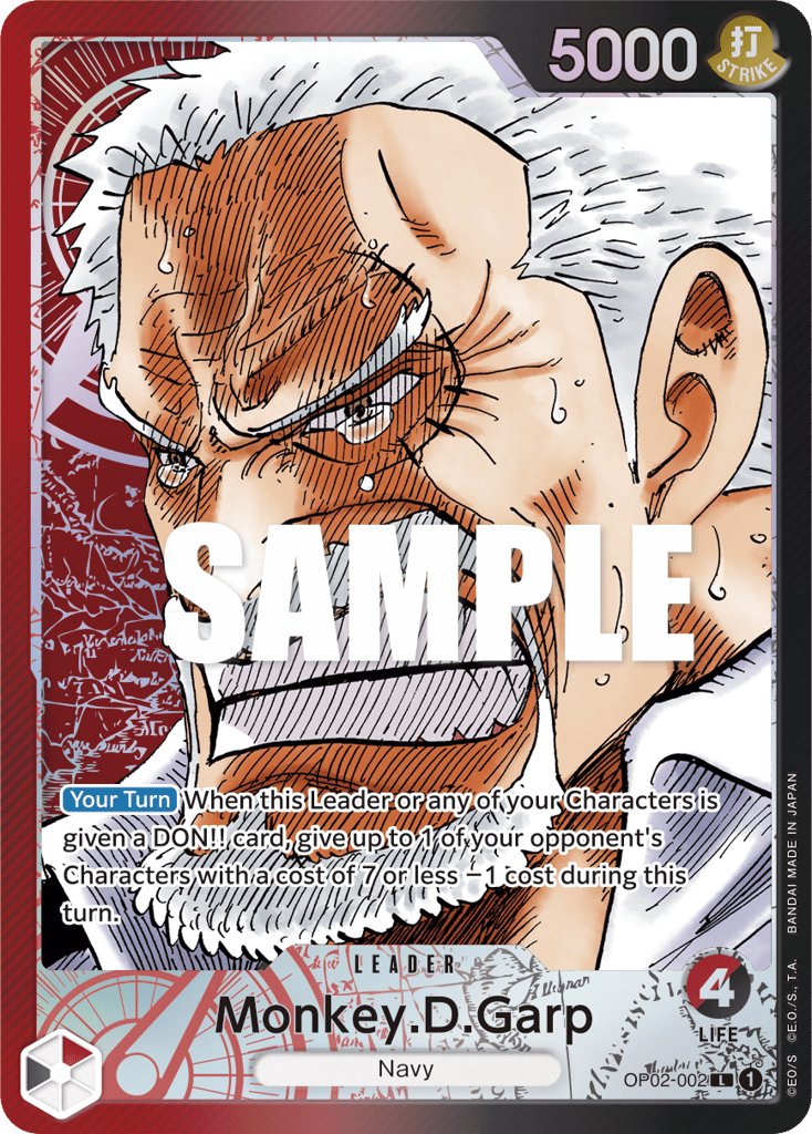 Monkey.D.Garp - OP02-002 - Leader (Alternate Art) - Paramount War