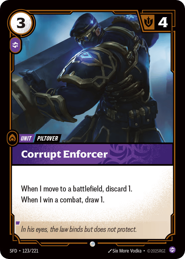 Corrupt Enforcer - 123/221 - Common - Spiritforged
