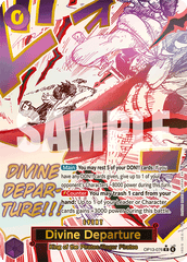 Divine Departure - OP13-076 - Rare (Alternate Art) - Carrying On His Will
