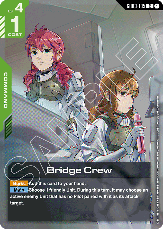 Bridge Crew - GD03-105 - Rare - Steel Requiem