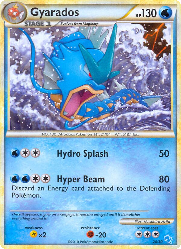 Gyarados - 20/30 - HGSS Trainer Kit Gyarados