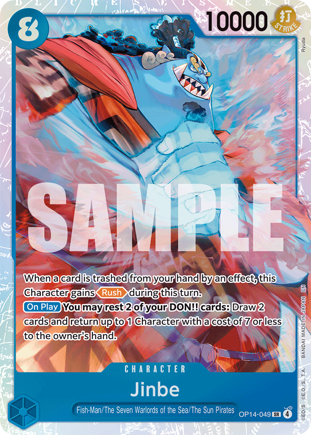 Jinbe - OP14-049 - Super Rare - The Azure Sea's Seven