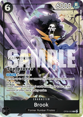Brook - OP06-092 - Rare (Top Player Stamp) - Wings of the Captain