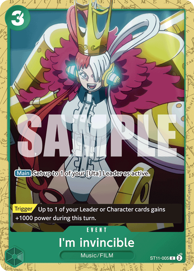 I'm invincible - ST11-005 - Common (Green Uta Alt Art) - Uta
