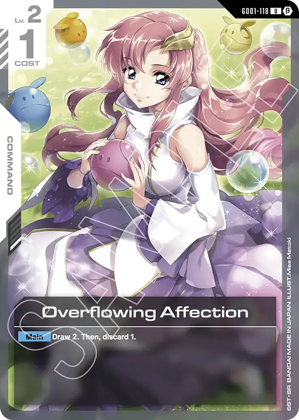 Overflowing Affection - GD01-118 - Uncommon (Beta) - Newtype Rising