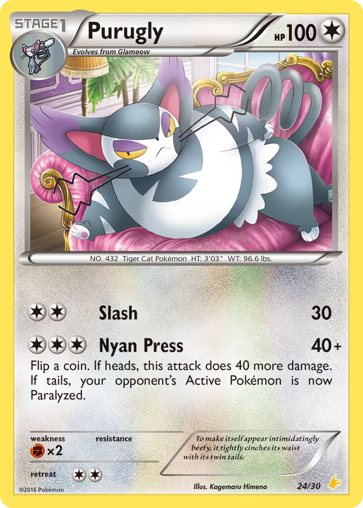 Purugly - 24/30 - XY Trainer Kit Pikachu Libre